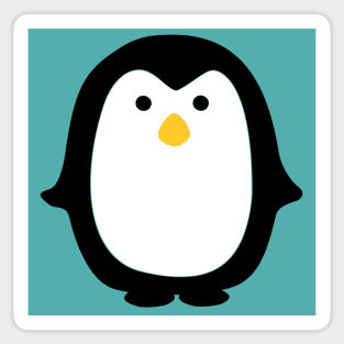 Colourful cute penguin pattern Sticker